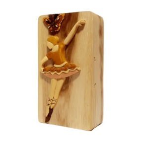 Ballerina Hand-carved Puzzle Box - Stash Box Dan