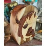 Big Catch Bass Fishing Hand-Carved Puzzle Box - Stash Box Dan