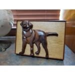 Black Lab Hand-Carved Pet Portrait - Stash Box Dan