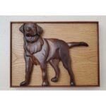 Black Lab Hand-Carved Pet Portrait - Stash Box Dan