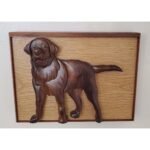 Black Lab Hand-Carved Pet Portrait - Stash Box Dan