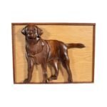 Black Lab Hand-Carved Pet Portrait - Stash Box Dan