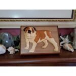 Bulldog Hand-Carved Pet Portrait - Stash Box Dan