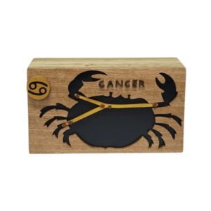 Cancer Zodiac Hand-carved Handcrafted Puzzle Box - Stash Box Dan