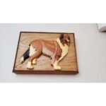 Collie Hand-Carved Pet Portrait - Stash Box Dan