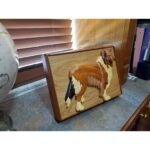 Collie Hand-Carved Pet Portrait - Stash Box Dan