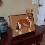 Collie Hand-Carved Pet Portrait - Stash Box Dan