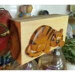 Crazy Cat Hand-Carved Puzzle Box - Stash Box Dan