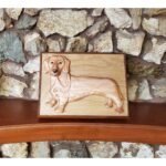 Dachshund Wiener Dog Hand-Carved Pet Portrait - Stash Box Dan