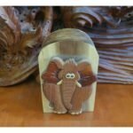 Forgetful Elephant Hand-Carved Puzzle Box - Stash Box Dan