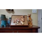 Golden Retriever Hand-Carved Pet Portrait - Stash Box Dan