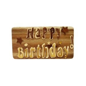 Happy Birthday Hand-carved Puzzle Box - Stash Box Dan