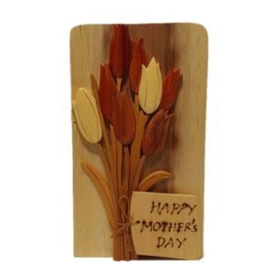 Happy Mother's Day Flowers Hand-Carved Puzzle Box