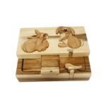 Hop Around Hand-carved Puzzle Box