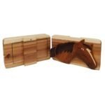 Horse Head Hand-Carved Puzzle Box - Stash Box Dan