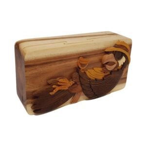 Jimmy Buffett Margaritaville Parrot on the Beach Hand-Carved Puzzle Box - Stash Box Dan