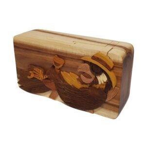 Jimmy Buffett Margaritaville Parrot on the Beach Hand-Carved Puzzle Box - Stash Box Dan