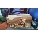 Motorcycle Bike Hand-Carved Puzzle Box