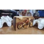 Motorcycle Bike Hand-Carved Puzzle Box