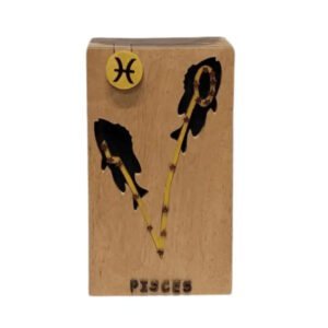 Pisces Zodiac Hand-carved Puzzle Box