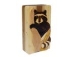 Racoon Hand-Carved Puzzle Box