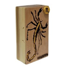 Scorpio Zodiac Hand-carved Puzzle Box - Stash Box Dan