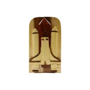 Space Shuttle Hand-Carved Puzzle Box - Stash Box Dan