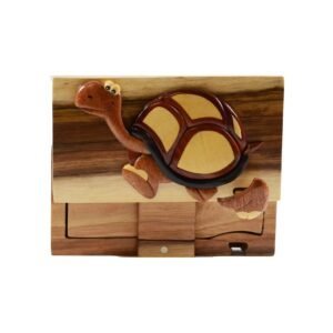 Turtle's Pace Hand-Carved Puzzle Box - Stash Box Dan