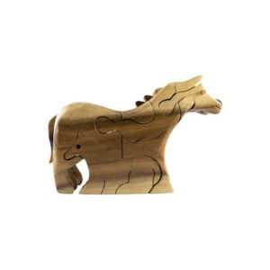 Wooden Horse & Baby Puzzle - Stash Box Dan