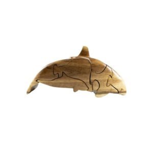 Wooden Orca & Baby Puzzle