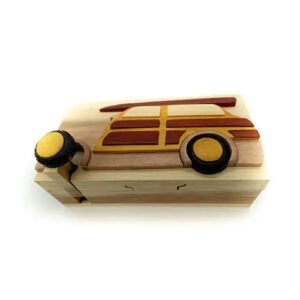 Woody Wagon Hand-Carved Puzzle Box