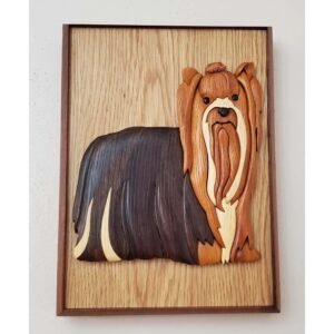 Yorkshire Terrier Yorkie Hand-Carved Pet Portrait